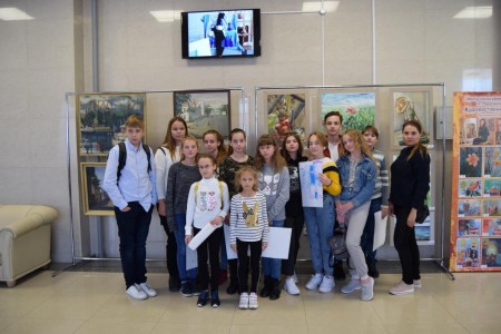 Открытие выставки Ростовского художественного училища им. М. Б.Грекова "Здесь Родины моей начало"